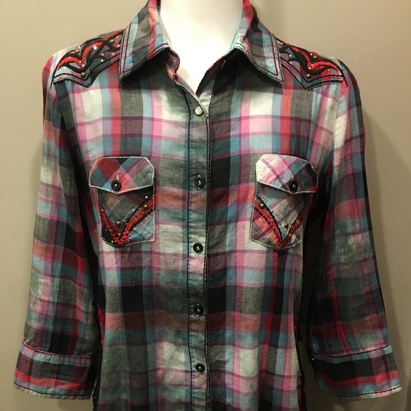 Roar western style top - Picture 1 of 8